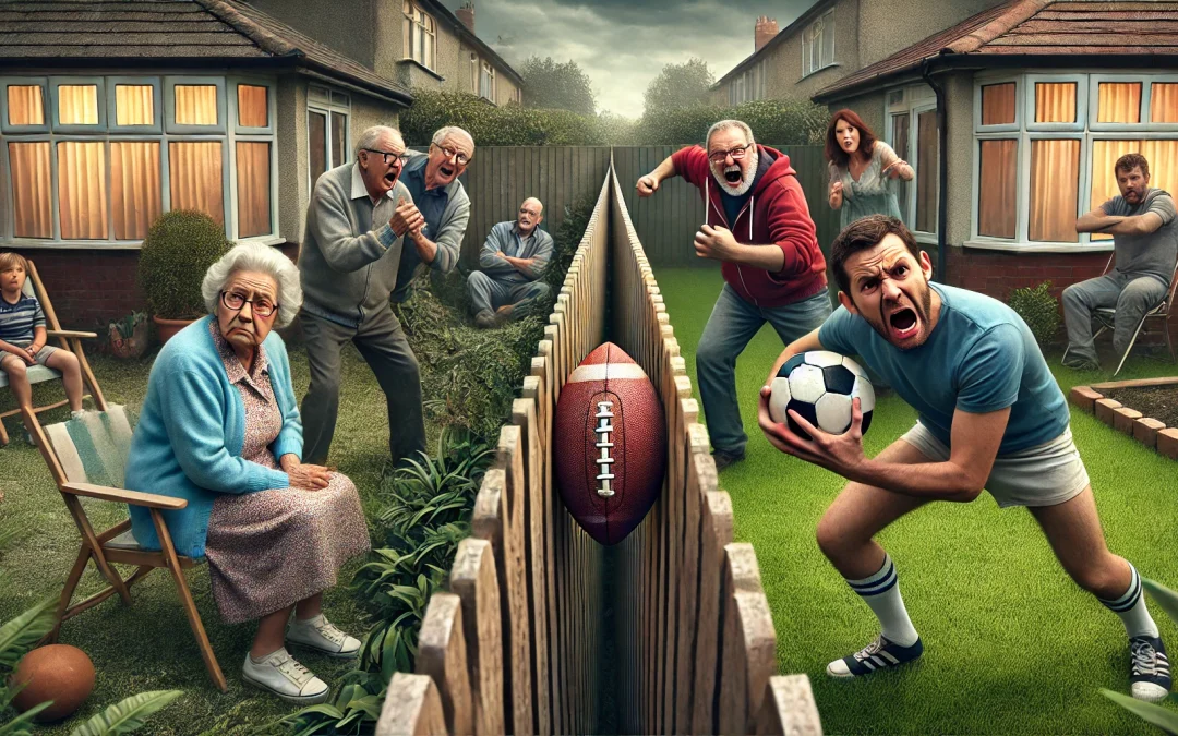 EPISODE #3 – THE NEIGHBOUR’S FOOTBALL?